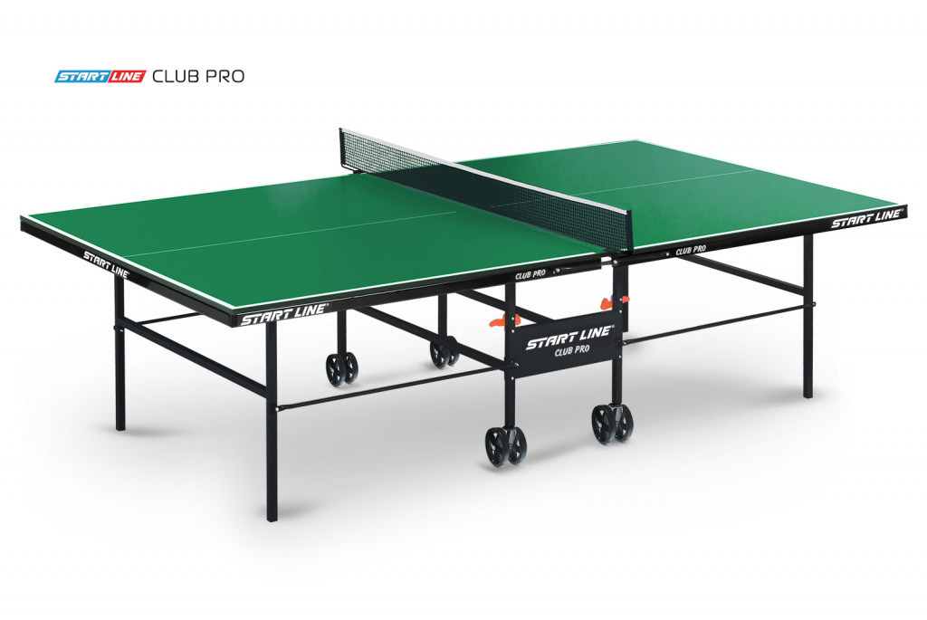 Start Line Club Pro green из каталога теннисных столов в Москве по цене 20590 ₽