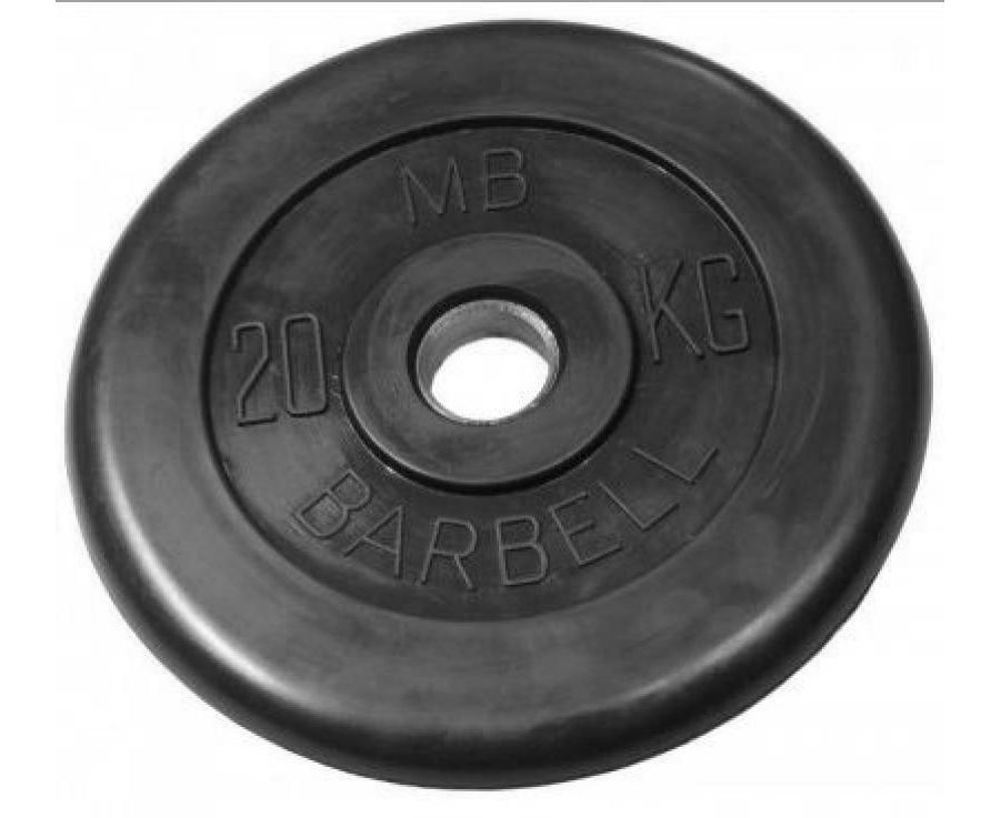 MB Barbell (металлическая втулка) 20 кг / диаметр 51 мм из каталога дисков, грифов, гантелей, штанг в Москве по цене 10837 ₽