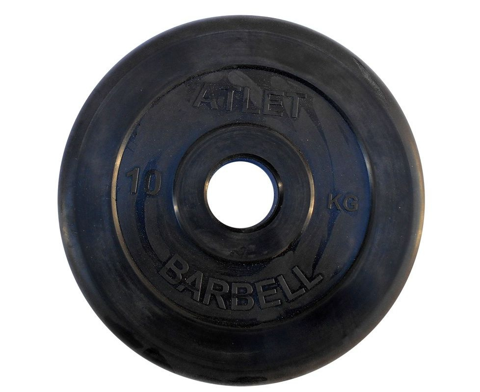 MB Barbell ATLET 10 кг / диаметр 51 мм из каталога дисков (блинов) для штанг и гантелей в Москве по цене 4900 ₽