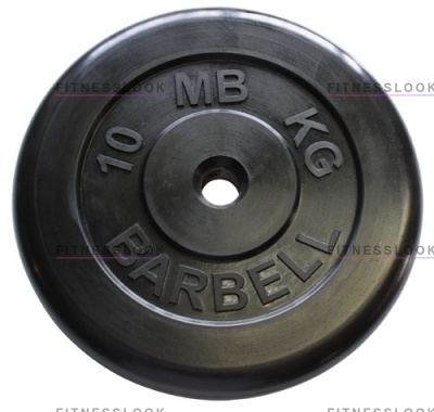 MB Barbell черный - 30 мм - 10 кг из каталога дисков (блинов) для штанг и гантелей в Москве по цене 4428 ₽