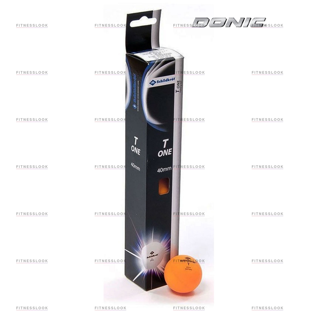 Donic T-One - 6шт. - оранжевые из каталога мячей для настольного тенниса в Москве по цене 280 ₽