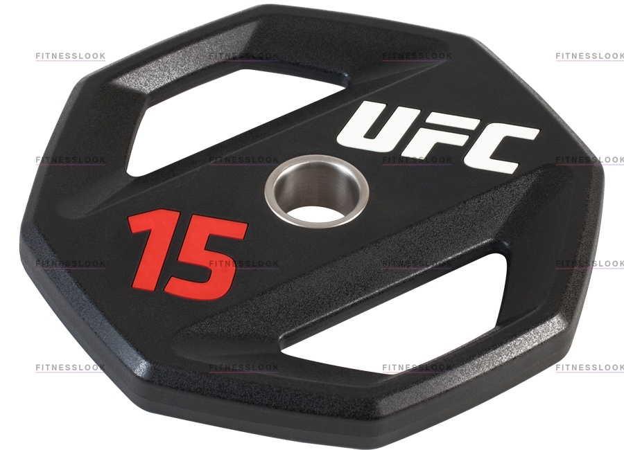UFC олимпийский 15 кг 50 мм из каталога дисков (блинов) для штанг и гантелей в Москве по цене 21590 ₽