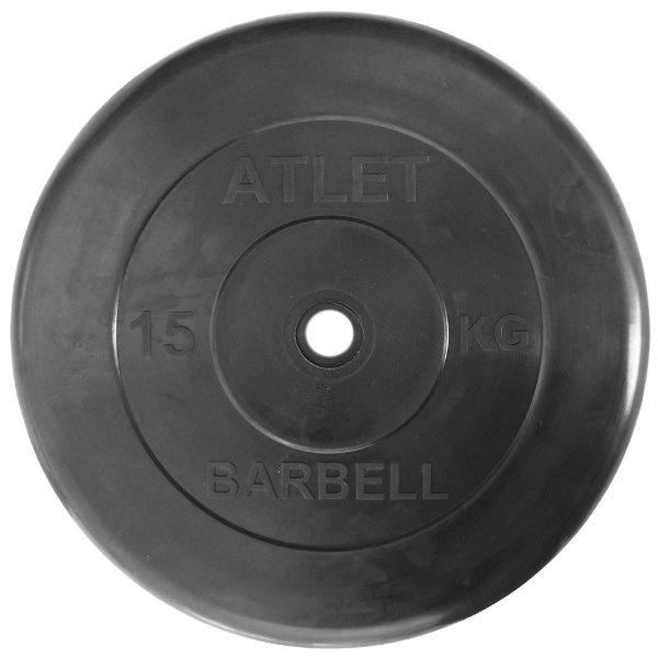 MB Barbell Atlet 51 мм - 15 кг из каталога дисков (блинов) для штанг и гантелей в Москве по цене 6998 ₽
