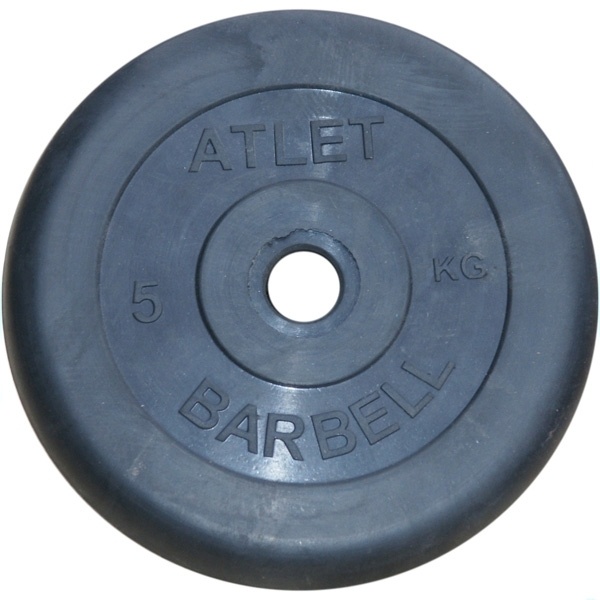 MB Barbell Atlet 51 мм - 5 кг из каталога дисков (блинов) для штанг и гантелей в Москве по цене 2500 ₽