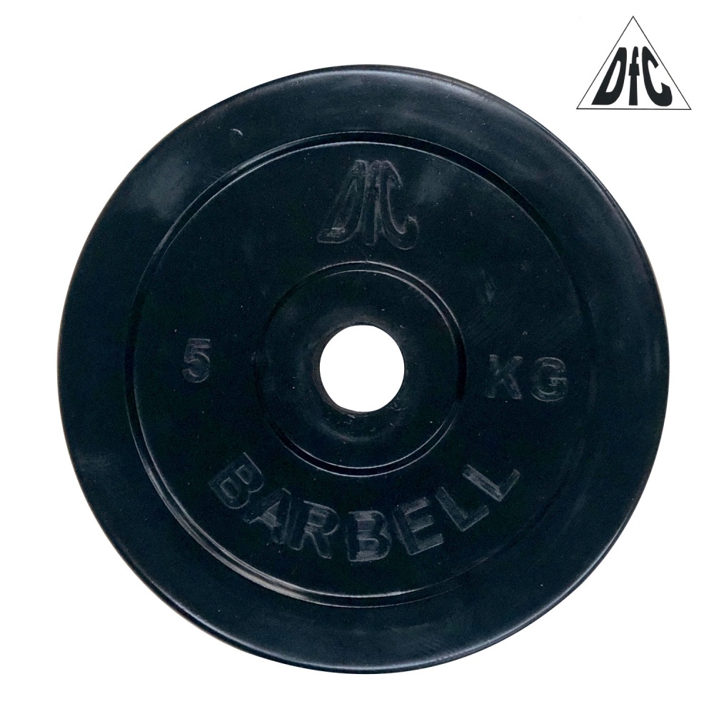 DFC 5 кг обрезиненный из каталога дисков для штанги с посадочным диаметром 30 мм.  в Москве по цене 1490 ₽