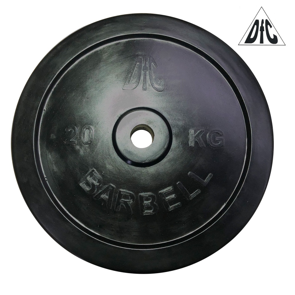 20 кг обрезиненный в Москве по цене 4950 ₽ в категории диски (блины) для штанг и гантелей DFC