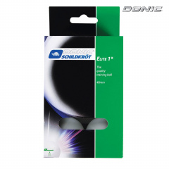 Donic Elite 1  6 шт. белый из каталога мячей для настольного тенниса в Москве по цене 430 ₽