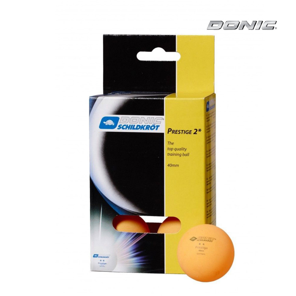 Donic Prestige 2 (оранжевые, 6 шт) из каталога мячей для настольного тенниса в Москве по цене 430 ₽