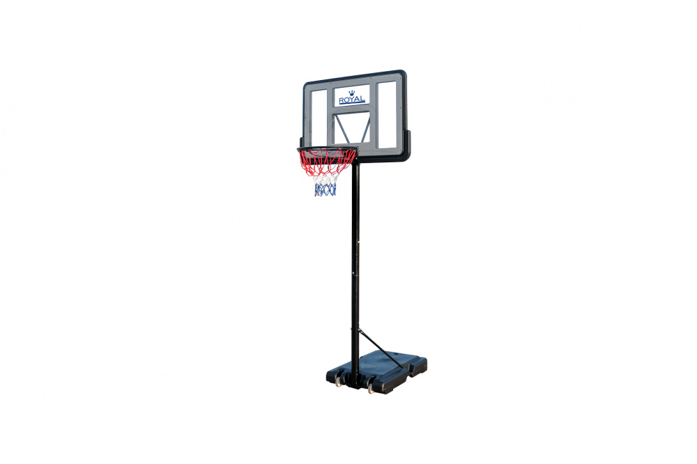 Мобильная баскетбольная стойка Royal Fitness — 44″, поликарбонат