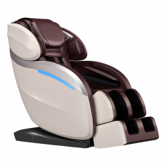 Домашнее массажное кресло Gess Futuro - коричнево-бежевое для статьи отличие дешевых массажных кресел от дорогих: полный разбор