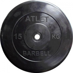 MB Barbell Atlet - 31 мм - 15 кг из каталога дисков для штанги с посадочным диаметром 30 мм.  в Москве по цене 5350 ₽