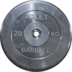 MB Barbell Atlet - 31 мм - 20 кг из каталога дисков для штанги с посадочным диаметром 30 мм.  в Москве по цене 5870 ₽