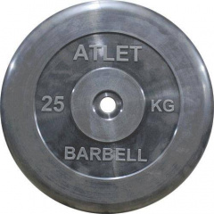 MB Barbell Atlet - 31 мм - 25 кг из каталога дисков для штанги с посадочным диаметром 30 мм.  в Москве по цене 7325 ₽