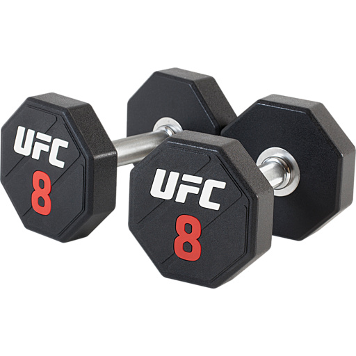 UFC 8 кг. из каталога обрезиненных гантелей в Москве по цене 16430 ₽