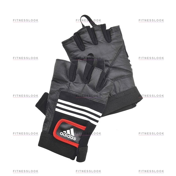 Adidas тяжелоатлетические - кожаные L/XL из каталога пар тренажерных перчаток в Москве по цене 2090 ₽
