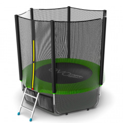 Батут с защитной сеткой Evo Jump External 6ft (Green) + Lower net в Москве по цене 20390 ₽