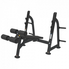 Bronze Gym BR-1013 с отрицательным наклоном из каталога скамей со стойкой в Москве по цене 115990 ₽