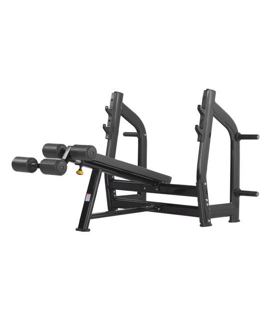 Скамья со стойкой Bronze Gym H-024 - со стойками (черная)