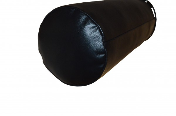 Подвесной боксерский мешок и груша Рокки 120х45 см. 55 кг кожа черный