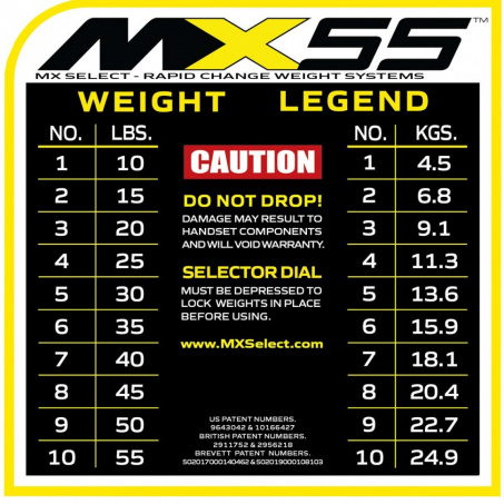 Рендер-12 для First Degree Fitness MX Select MX-55, вес 4.5-24.9 кг, 2 шт