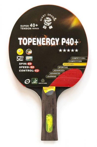 Topenergy 5 Star New (анатомическая) в Москве по цене 910 ₽ в категории ракетки для настольного тенниса Giant