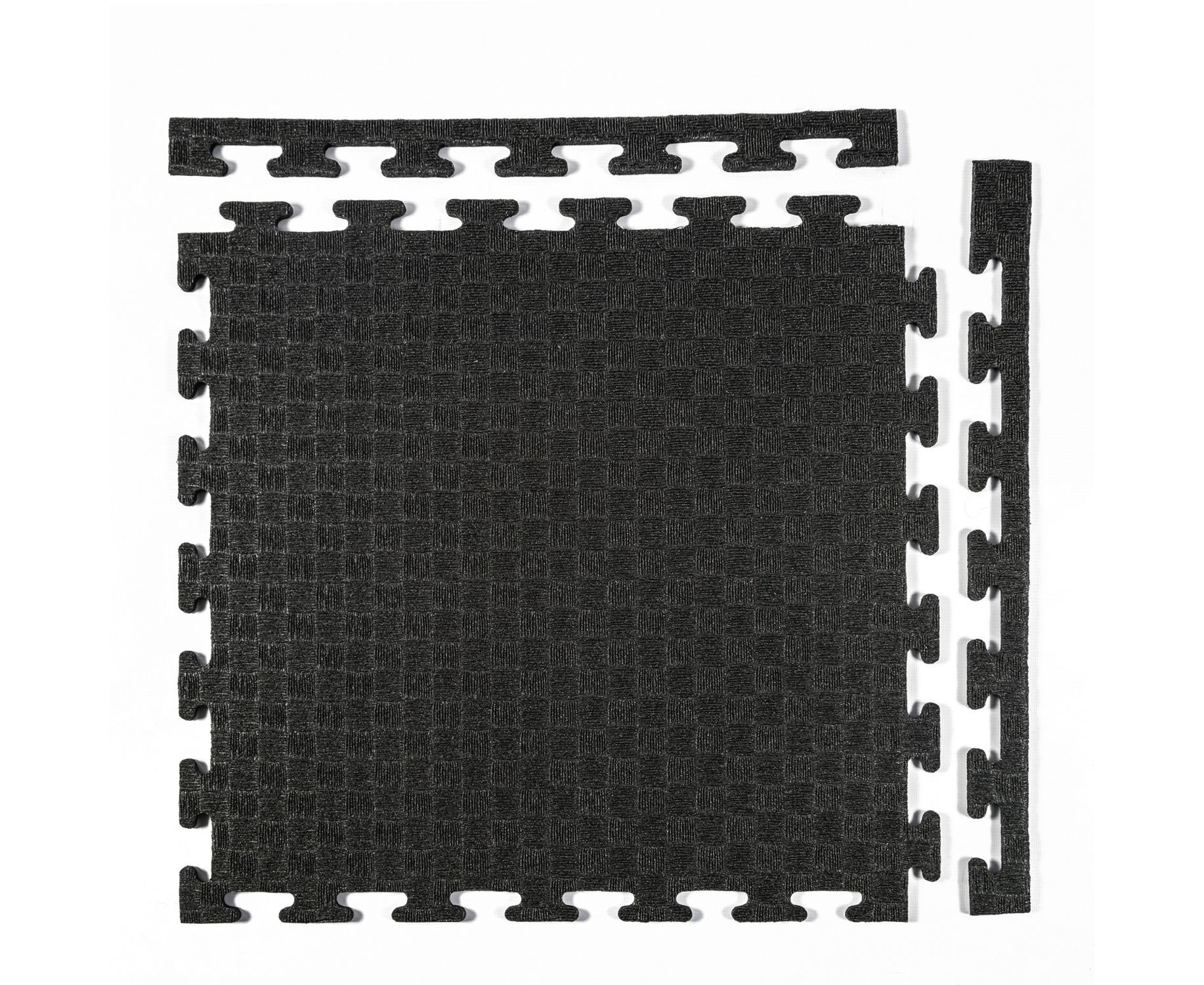 Маты - пазлы DFC повышенной плотности, 50 х 50 см, 8 мм, Цвет чёрный