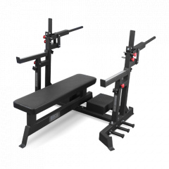 Bronze Gym AL-321 пауэрлифтерская с механизмом подъёма штанги из каталога скамей со стойкой в Москве по цене 97990 ₽