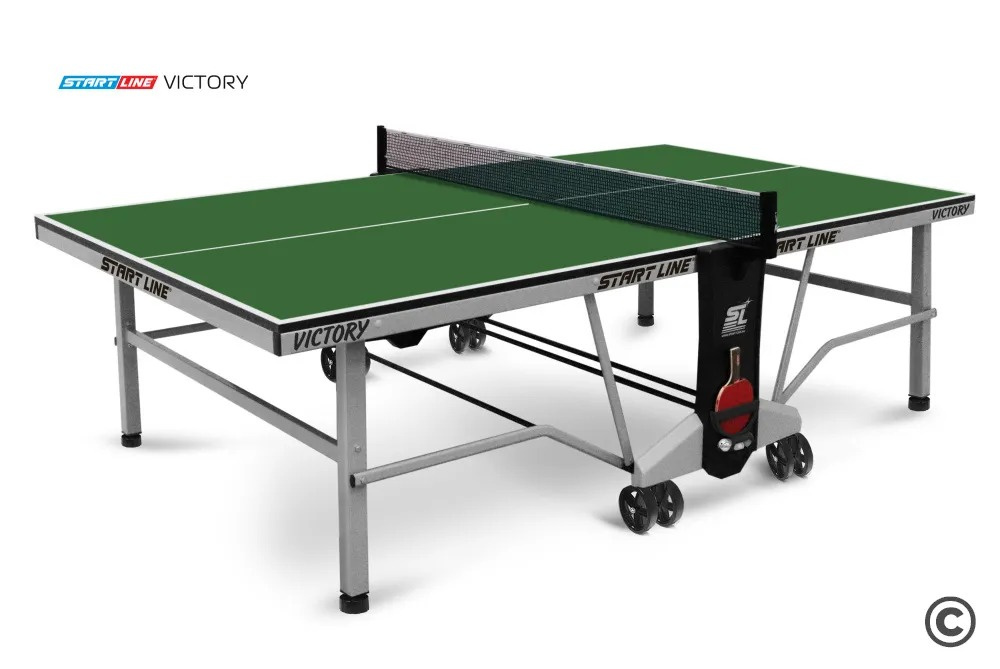 Start Line Victory  Indoor Зеленый из каталога теннисных столов для помещений в Москве по цене 49590 ₽