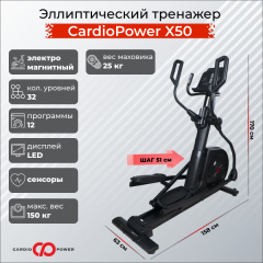 Эллиптический тренажер CardioPower X50 в Москве по цене 99900 ₽