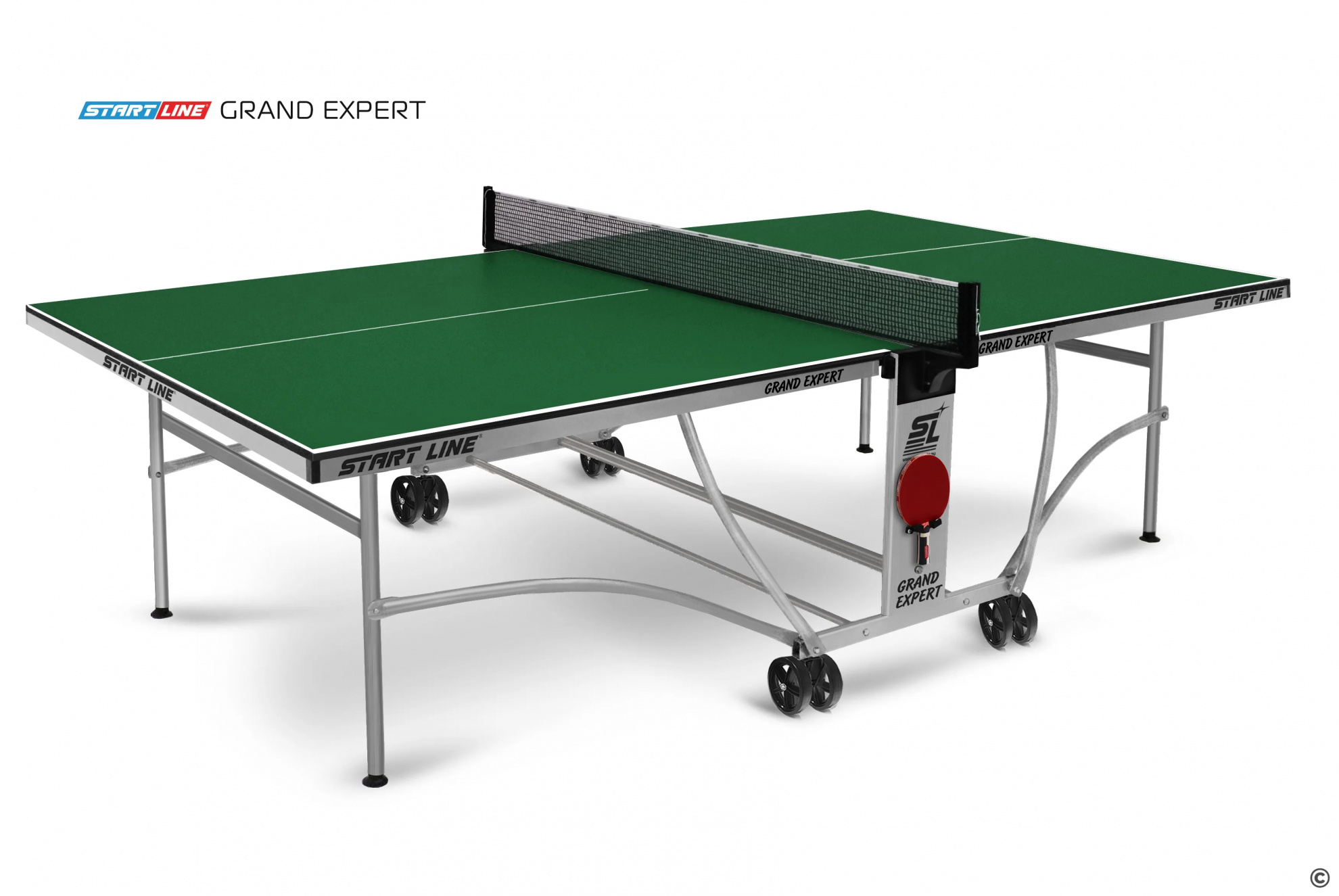 Start Line Grand Expert Зеленый из каталога теннисных столов для помещений в Москве по цене 27990 ₽