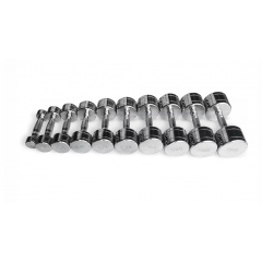 UltraGym хромированных ряд от 1 до 10 кг  UG1025 из каталога гантельных рядов в Москве по цене 86500 ₽