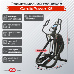 Эллиптический тренажер CardioPower X5 в Москве по цене 159900 ₽