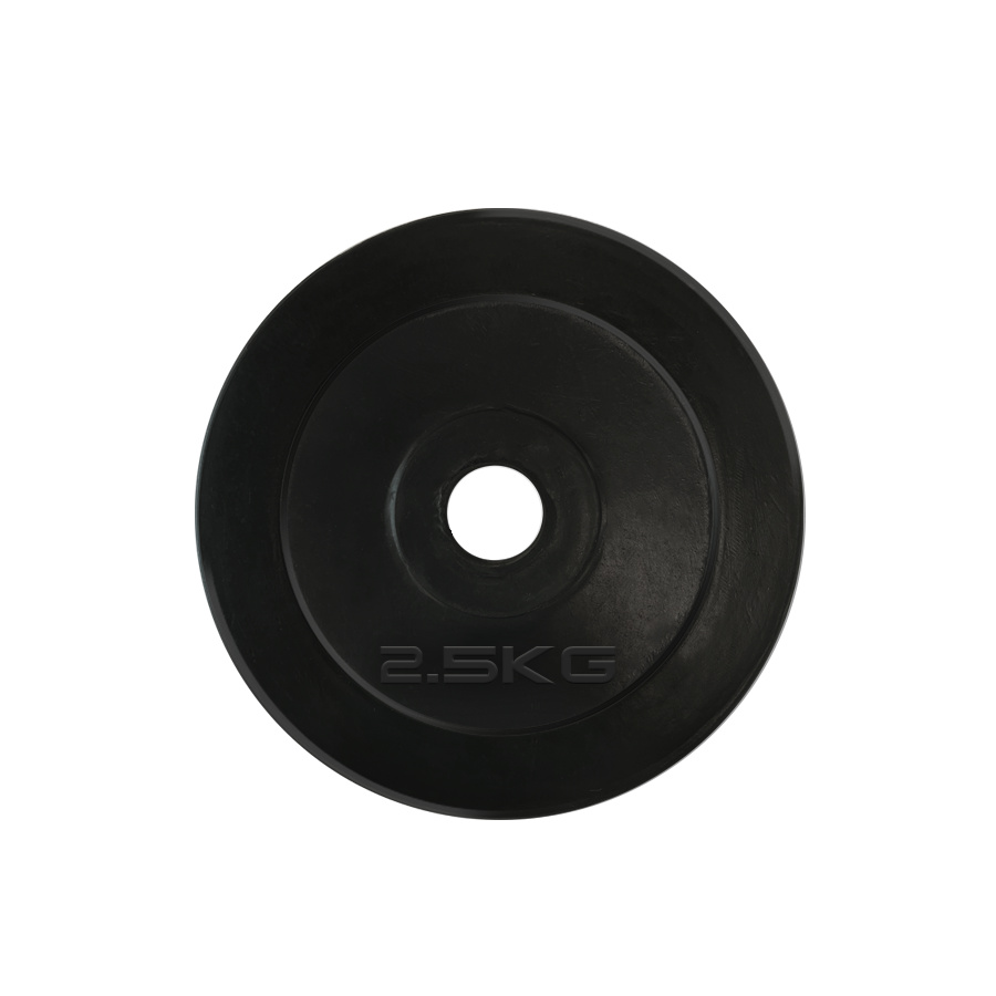 2,5 кг обрезиненный черный в Москве по цене 1130 ₽ в категории диски (блины) для штанг и гантелей UnixFit