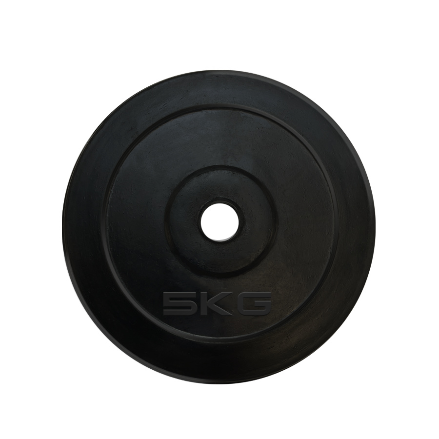 5 кг обрезиненный черный в Москве по цене 1880 ₽ в категории диски (блины) для штанг и гантелей UnixFit