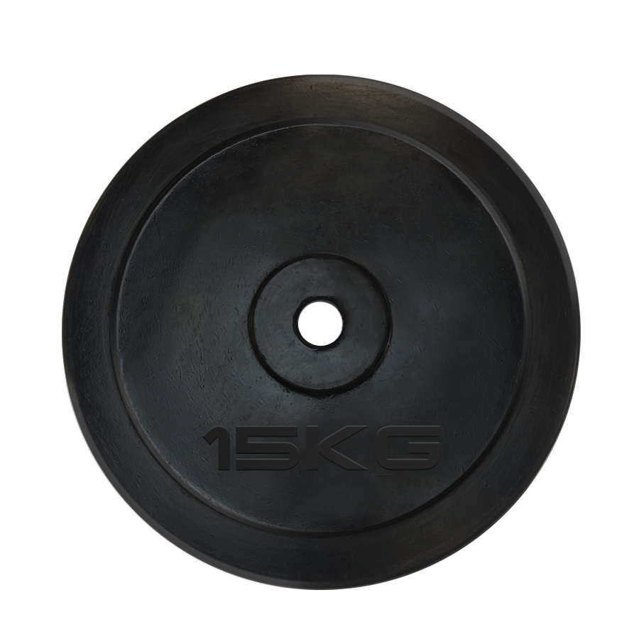 15 кг. обрезиненный черный в Москве по цене 4990 ₽ в категории диски (блины) для штанг и гантелей UnixFit