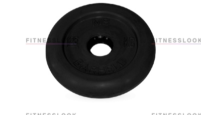 MB Barbell черный - 26 мм - 1 кг из каталога дисков для штанги с посадочным диаметром 26 мм.  в Москве по цене 700 ₽