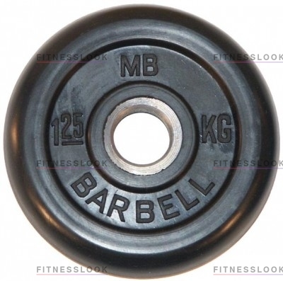 MB Barbell черный - 30 мм - 1.25 кг из каталога дисков для штанги с посадочным диаметром 30 мм.  в Москве по цене 630 ₽