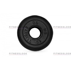 MB Barbell черный - 30 мм - 0.5 кг из каталога дисков для штанги с посадочным диаметром 30 мм.  в Москве по цене 436 ₽