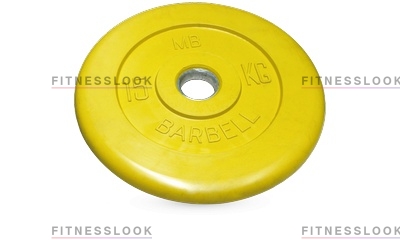MB Barbell желтый 26 мм - 15 кг из каталога дисков для штанги с посадочным диаметром 26 мм.  в Москве по цене 4816 ₽