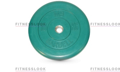 MB Barbell зеленый - 26 мм - 10 кг из каталога дисков для штанги с посадочным диаметром 26 мм.  в Москве по цене 3376 ₽