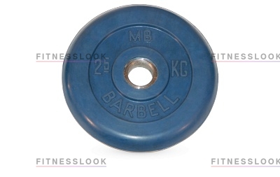 MB Barbell синий - 26 мм - 2.5 кг из каталога дисков для штанги с посадочным диаметром 26 мм.  в Москве по цене 903 ₽
