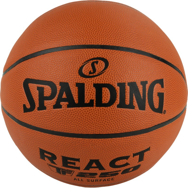 Spalding TF-250 React FIBA размер 7 из каталога баскетбольных мячей в Москве по цене 5490 ₽