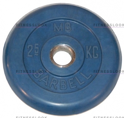 MB Barbell синий - 30 мм - 2.5 кг из каталога дисков для штанги с посадочным диаметром 30 мм.  в Москве по цене 817 ₽