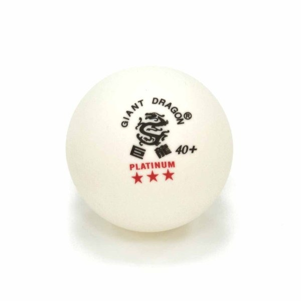 Мяч для настольного тенниса Giant Dragon Training Platinum 3* New (12 шт, бел.) в блистере