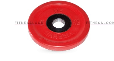 евро-классик красный - 50 мм - 5 кг в Москве по цене 4984 ₽ в категории диски (блины) для штанг и гантелей MB Barbell