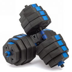 VictoryFit гексагональная с грифом, 40 кг. (2 шт. х 20 кг.) VF-DH400 из каталога разборных (наборных) гантелей в Москве по цене 5370 ₽