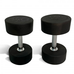 UnixFit PRO круглая 17,5 кг DBRND17_5PBK из каталога обрезиненных гантелей в Москве по цене 6891 ₽