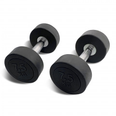 UnixFit PRO круглая 7,5 кг DBRND7_5PBK из каталога обрезиненных гантелей в Москве по цене 2990 ₽