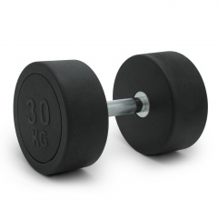 UnixFit PRO круглая 30 DBRND30PBK из каталога обрезиненных гантелей в Москве по цене 11490 ₽