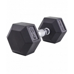 StarFit гексагональная 10 кг DB-301 из каталога обрезиненных гантелей в Москве по цене 4669 ₽
